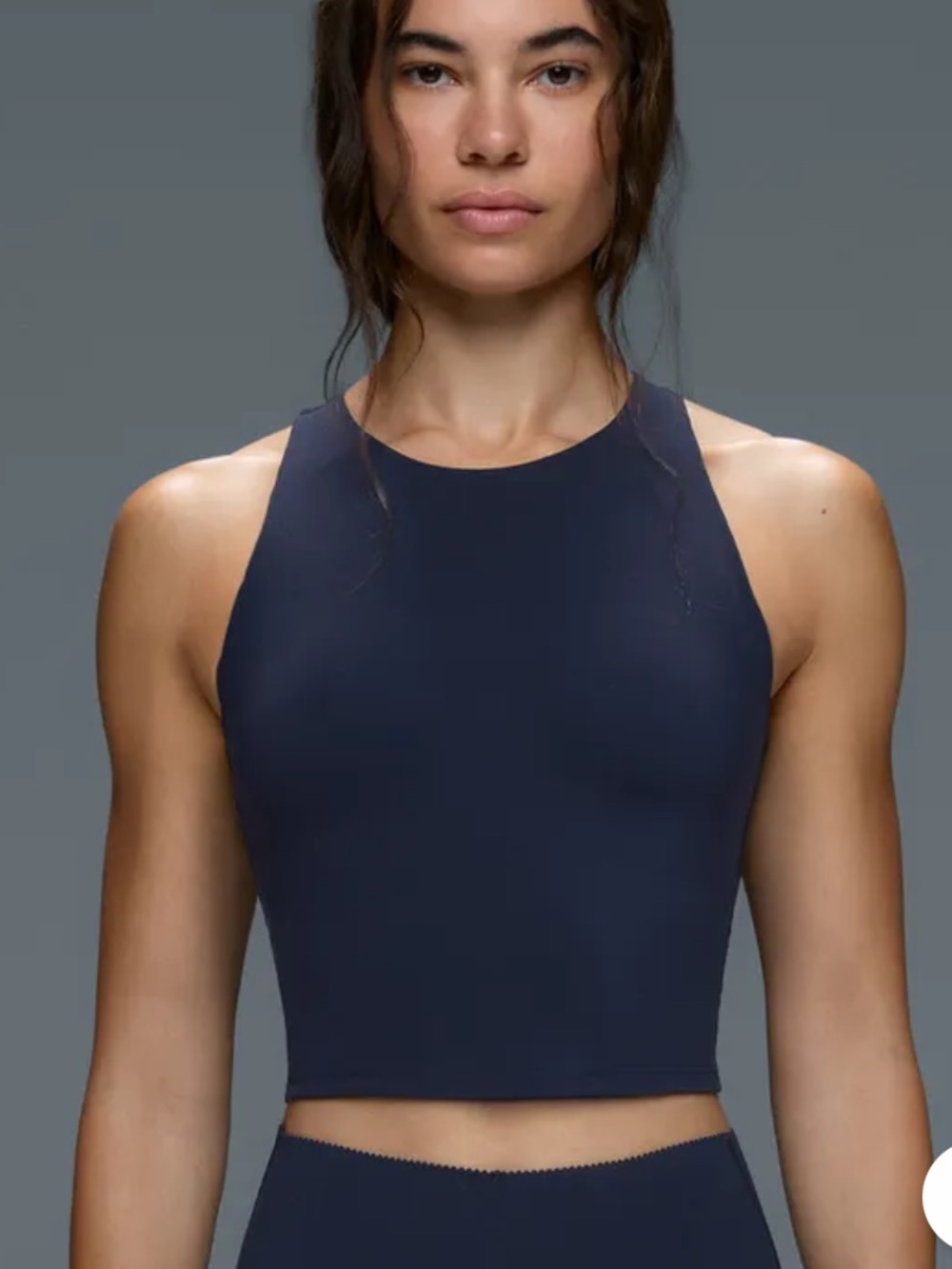 Compressive halter tank top